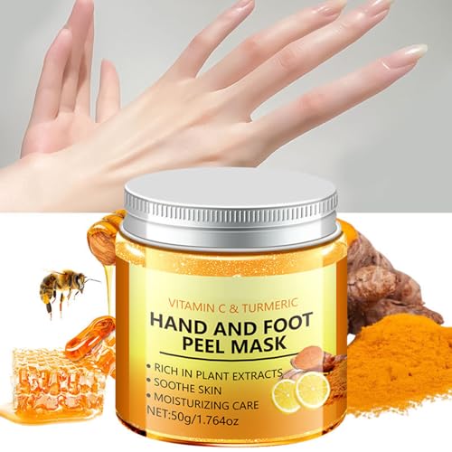 LAIKME Vitamin C & Turmeric Exfoliating Hand and Foot Peel Mask - 50g
