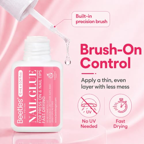 Beetles 10ML Super Strong Nail Glue for Press-On & Acrylic Nails – Waterproof & Fast Drying