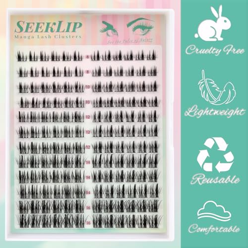 Manga Lash Clusters C Curl 8-16MM DIY Eyelash Extensions 144PCS