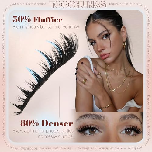 Anime Lash Clusters 12-20mm Wispy Volume Fake Eyelashes Curly DIY Extensions