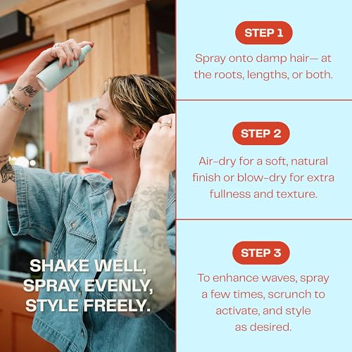 Sea Salt Spray for Hair - Texturizing Beach Waves, 4 oz