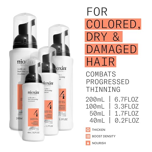 Nioxin System 4 Hair Thickening Leave-In Treatment for Colored & Thinning Hair