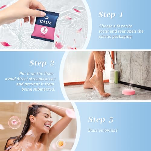 Shower Steamers Gift Set - 6 Natural Fragrance Bombs for Relaxation
