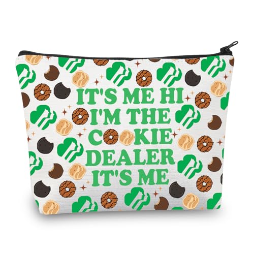 BDPWSS Scout Cookie Gifts Scout Troop Gift Scouts Mom Gift It's Me Hi I'm The Cookie Dealer Makeup Bag Scoutmaster Gift (Cookie Dealer)