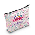 WZMPA Scrapbook Lover Cosmetic Makeup Bag Scrapbook Fan Gift I Love Scrapbooking Zipper Pouch Bag For Women Girls (Scrapbooking F)