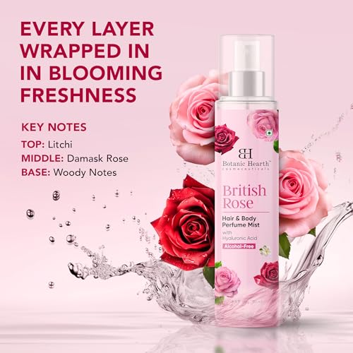 Botanic Hearth British Rose Body & Hair Perfume Spray 3.4oz