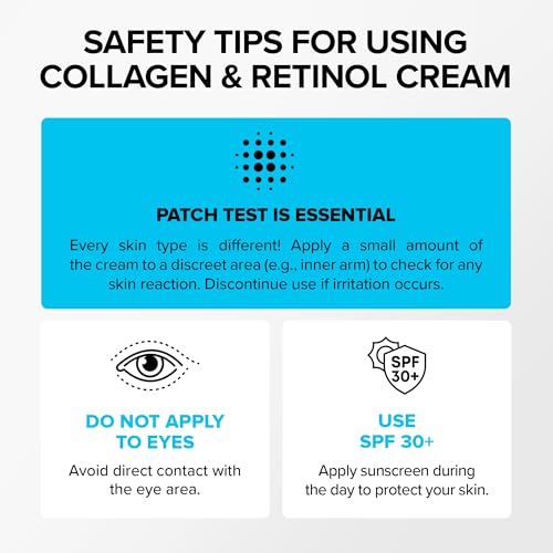 Anti-Aging Face Moisturizer with Retinol, Collagen & Hyaluronic Acid - Made in USA - Moisturizer Face Cream for Women & Men - Firming & Hydrating Neck Cream - Day & Night Skin Care - 3.38 fl oz