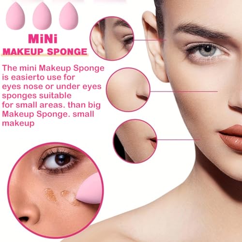 40 PCS Professional Makeup Brush Tools Set, Cosmetic Brush Sponge, Puff, Headband, Brush Cleaning Bow Set, Facial Makeup, Cleaning Accessories, Makeup Products, Valentine Day Item (Pink-40PCS)