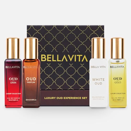BellaVita OUD Experience Gift Set – 4x20ml Premium Unisex Perfumes