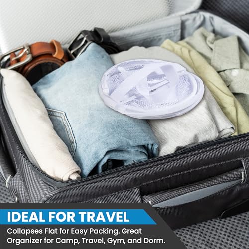 Portable Shower Caddy with Handle, Collapsible Mesh Toiletry Organizer