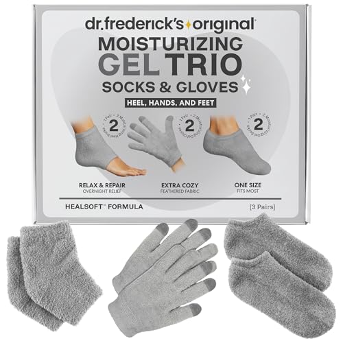 Dr. Frederick's Gel Socks & Gloves Trio - Moisturizing Spa Set