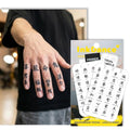 Kanji Temporary Tattoo - Waterproof Plant-Based Ink, Lasts 1-2 Weeks