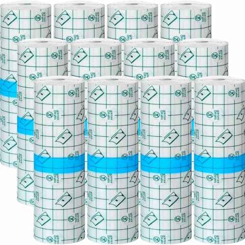 Beieverluck 12 Rolls Tattoo Aftercare Bandage Waterproof (6" x 4.4 Yard) Second Skin Tattoo Cover Tape Tattoo Healing Wrap Tattoo Supplies for Swimming, Shower, Wound Initial Healing