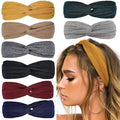 Huachi Twist Knot Headbands for Women - 8 Pack Boho Hair Bands
