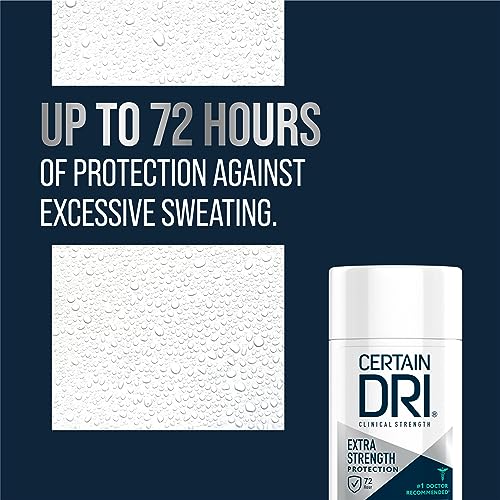 Extra Strength Antiperspirant Deodorant - 72-Hour Sweat Protection, Powder Fresh Scent, 1.7 oz