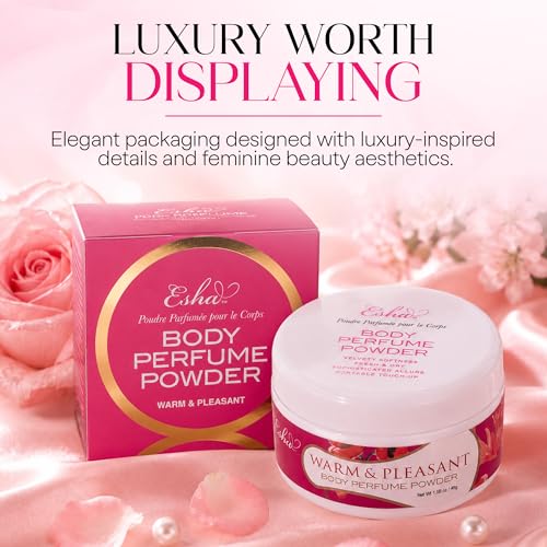 Esha Body Perfume Powder - Talc-Free Dusting Powder for Women