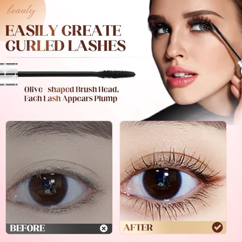 Blushe Growth Serum Mascara - Waterproof Fiber Mascara Black
