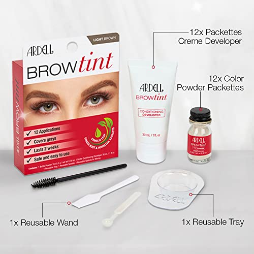 Brow Tint Kit - Light Brown Eyebrow Tint for Defined Arches