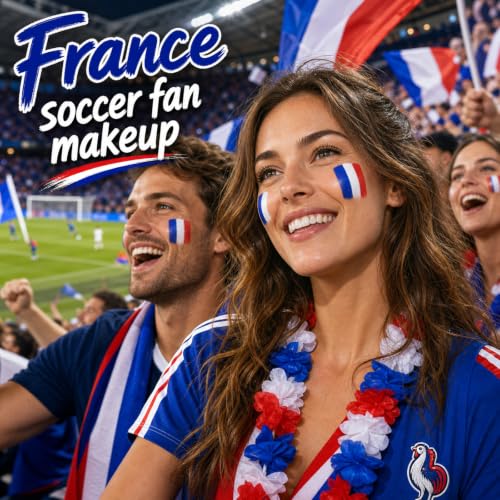 Red White Blue Eye Black Stick - Patriotic Face Paint 4Pc Set