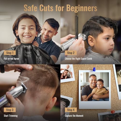 Jack & Rose Cordless Hair Clipper & Trimmer Set for Men