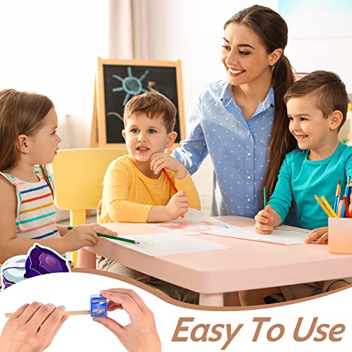 Chuangdi Dual-Hole Makeup Pencil Sharpener 5-Pack for Eyeliner & Lip Liner