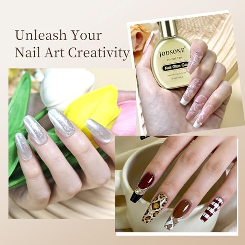 JODSONE Nail Foil Glue Gel 16.5ml – UV Cure Transfer