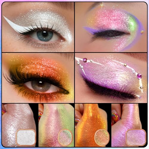 UCANBE Multichrome Shimmer Eyeshadow Palette - 4 Colors