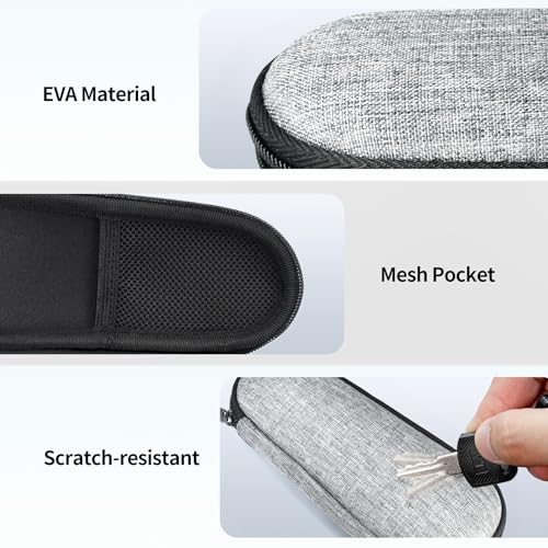 Travel Carrying Case for Gillette Fusion5 Razor Portable Storage Bag (Grey)