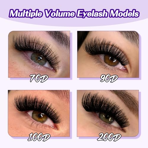 100D+200D Fluffy Lash Clusters Kit 10-18MM DIY Eyelash Extensions