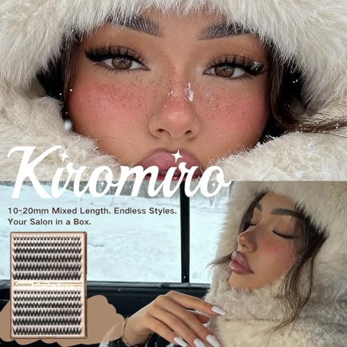 Kiromiro Wispy Lash Clusters 10-20mm Fluffy Eyelash Extensions