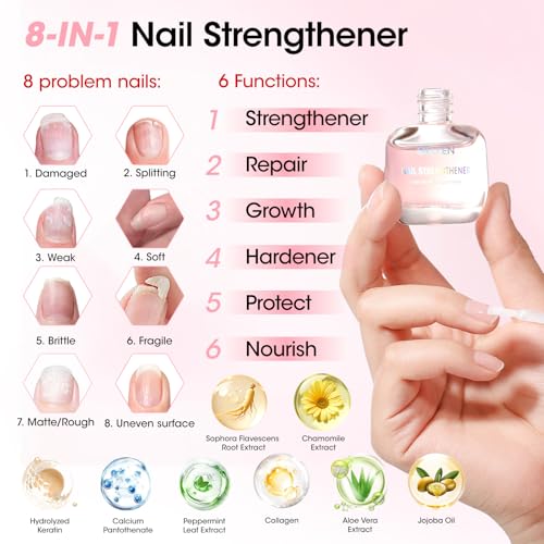 GELLEN 10-Piece Professional Nail Care Kit with Cuticle Oil & Strengthener