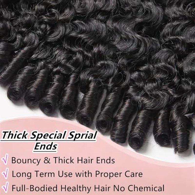 Burmese Curly Hair Bundles - 3Pcs 12A Virgin Hair, Natural Black