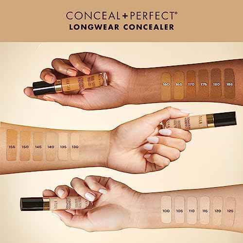 Milani Conceal + Perfect Longwear Concealer Full Coverage Infused with Hyaluronic Acid & Vitamin E, Cover Dark Circles, Blemishes & Skin Imperfections for Long-Lasting Wear - Light Nude