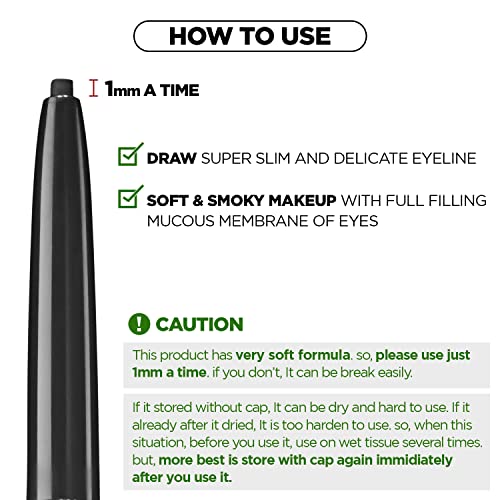 THESAEM Eco Soul Powerproof Eyeliner - Smudge-Proof Gel, Choco Brown