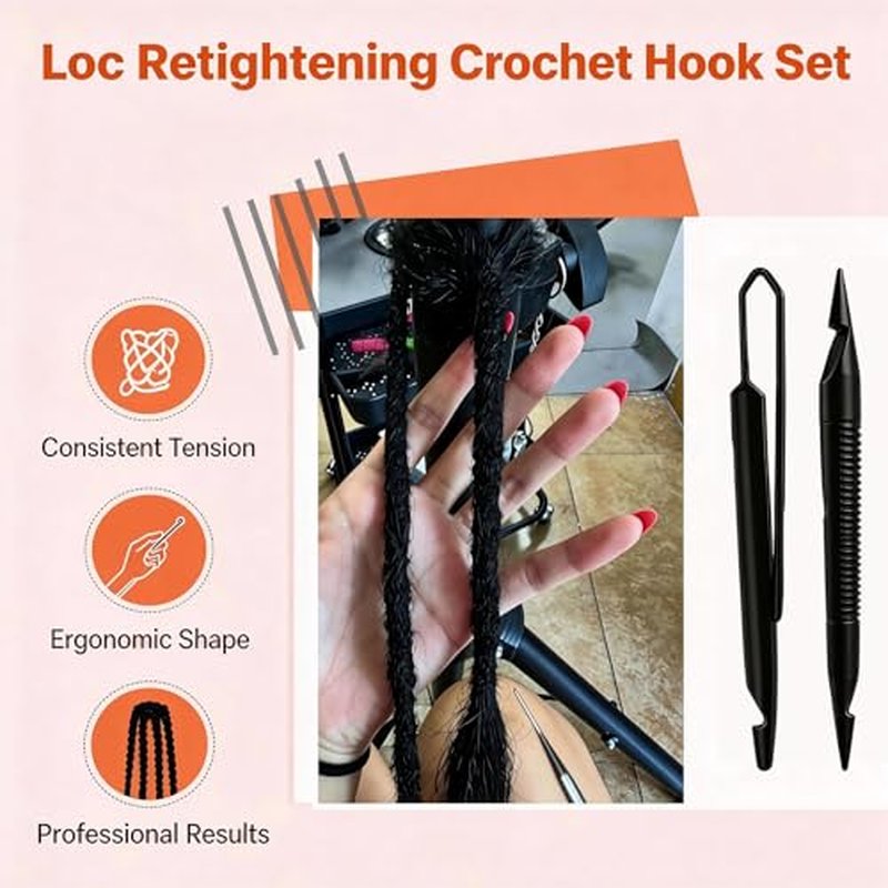 4-Piece Interlocking Loc Tool Set for Dreadlocks & Microlocs