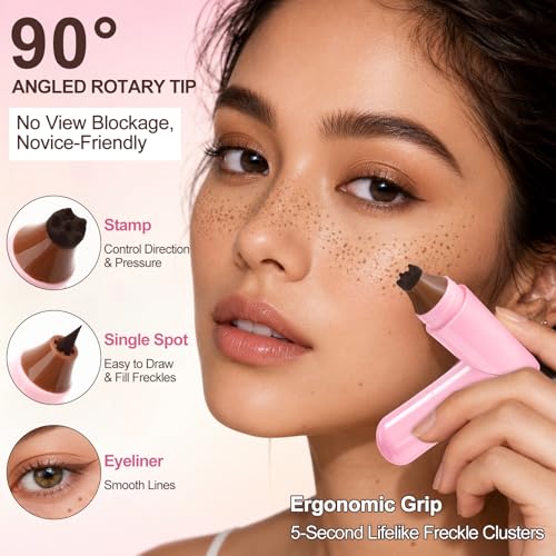 2-in-1 Waterproof Freckle Pen & Stamp for Natural Makeup