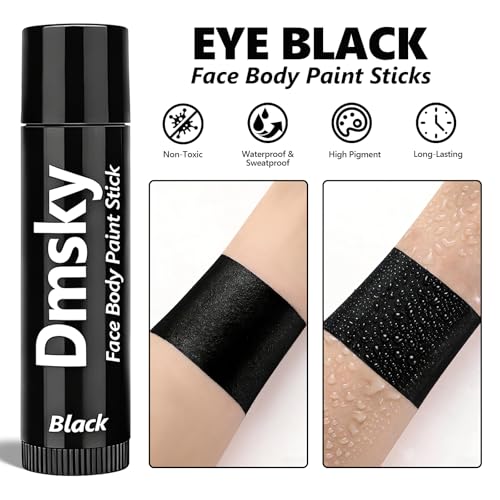 Eye Black Sports Stick 10 Pack - Water-Resistant Face Paint