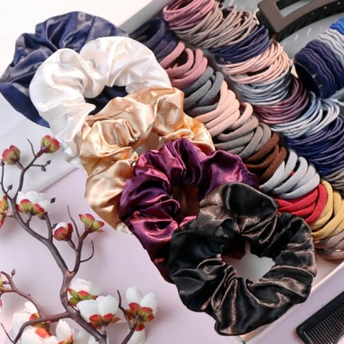 Hair Scrunchies & Ponytail Holders Set for Women (1149 Piece)