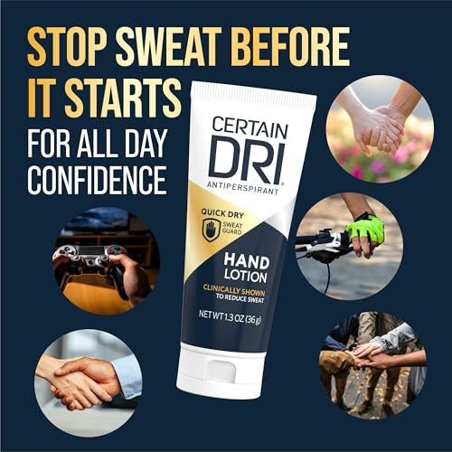 Certain Dri Antiperspirant Hand Lotion for Hyperhidrosis & Sweating - 1.3 oz