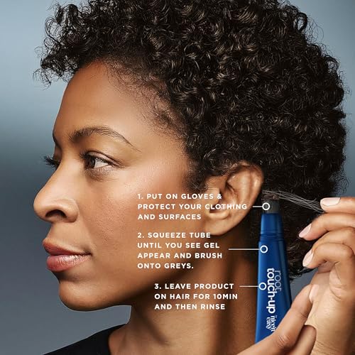 Clairol Root Touch-Up Gel for Gray Coverage, Black, 2 oz