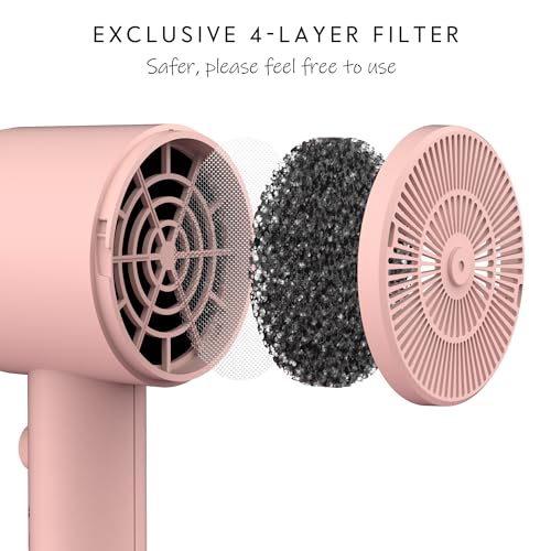 AINA Diffuser Hair Dryer 1600W Ionic Blow Dryer