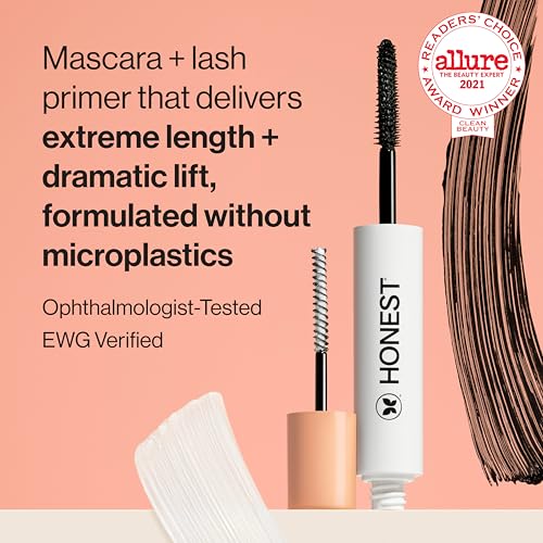 Honest Beauty 2-in-1 Extreme Length Mascara & Primer, Black
