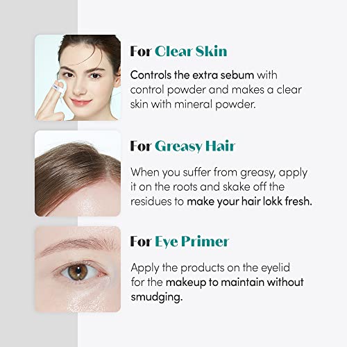 ETUDE Zero Sebum Loose Powder for Face | Lightweight Oil Control No Sebum Loose Face Powder with 80% Mineral | Long Lasting for Setting or Foundation Makes Skin Downy