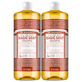 Dr. Bronner's Magic Soap - Pure-Castile Liquid Soap (Eucalyptus, 32 ounce, 2-Pack) -Regenerative Organic Certified Oils, 18-in-1 Uses: Body, Hair, Laundry, Pets & Dishes, Concentrated, Vegan, Non-GMO