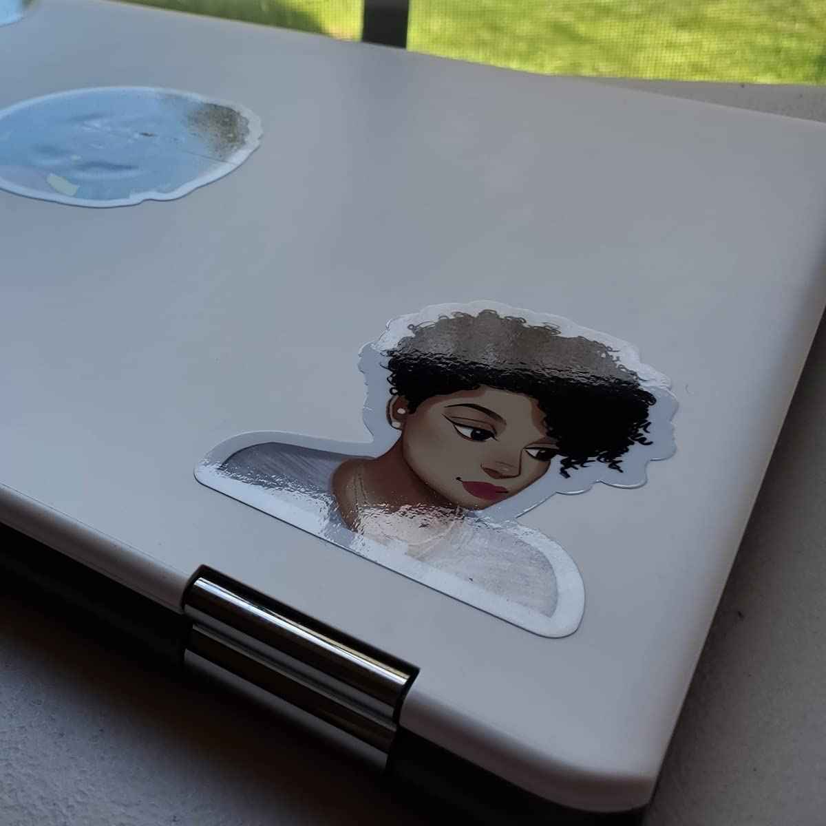 Sticker Boogie Decorative Semi-Gloss Vinyl Die Cut Stickers – Set of 3 Afro Style Natural Hair Black Women Art Decals for Laptops, Water Bottles, Notebooks, Planners and Personal Items