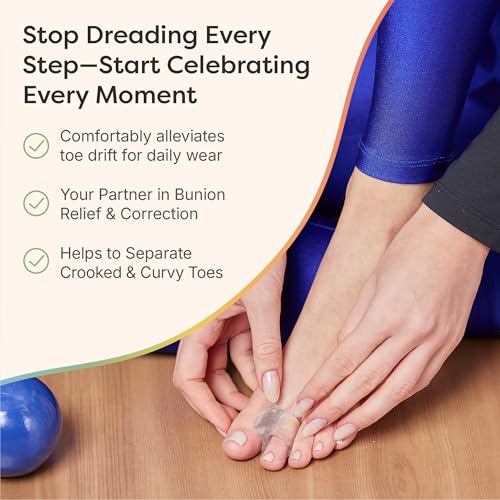 ZenToes Gel Toe Separators for Bunions & Overlapping Toes - 4 Pack