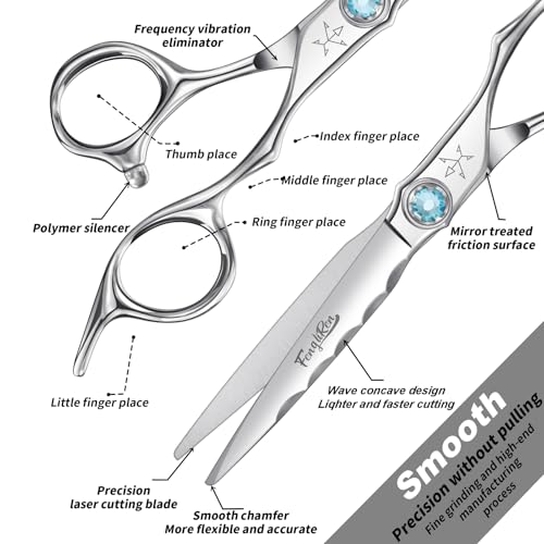 Professional 6.3 Inch Barber Hair Cutting Scissors - Fengliren
