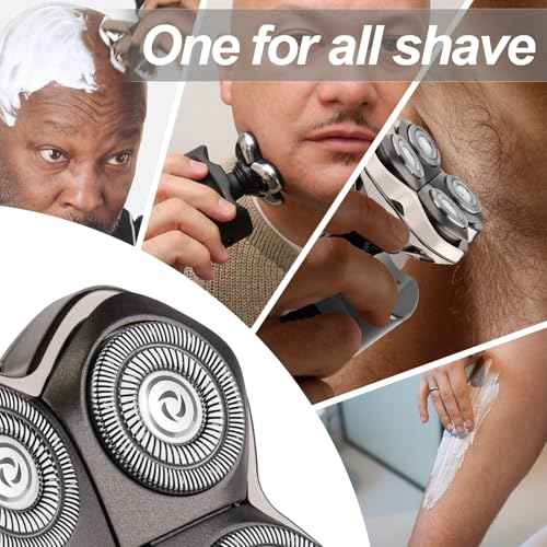 8Pack Pro 4 Head Replacement Blades for Pitbulls Bald Head Razors Gold PRO, Silver PRO, Platinum PRO¡¦ Series, Precision Replacement Blades for Head, Face, and Body Grooming.
