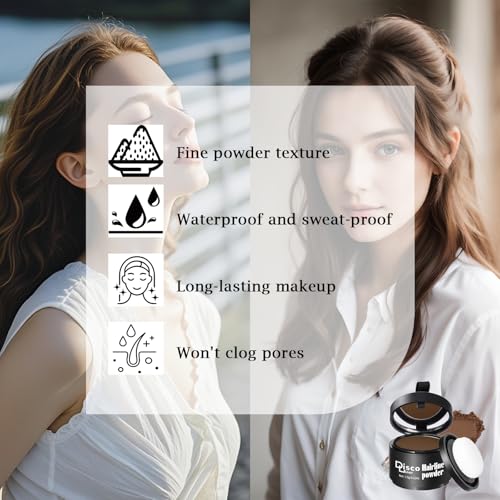 Invisible Hairline Powder - Natural Look Hair Fibers for Thinning Hair - Black, Large Pack of 1