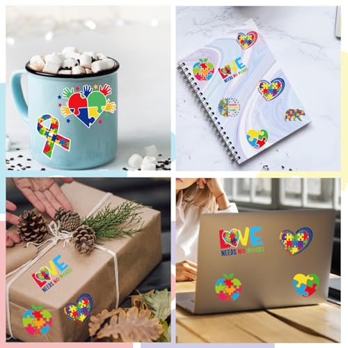 Autism Awareness Temporary Tattoos - 200+ Designs, 8 Sheets